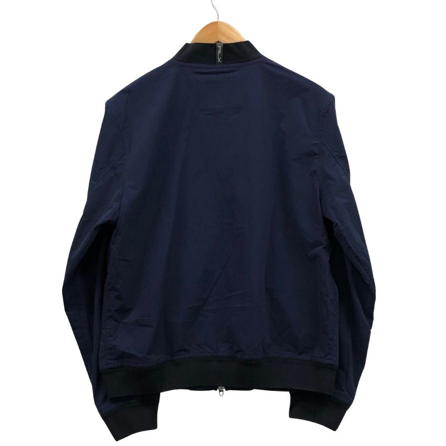 美品◆ラルフローレン ジップアップブルゾン ナイロン ネイビー メンズ サイズM RLX RALPH LAUREN 【AFB45】