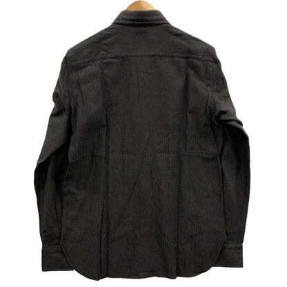 美品◆スティレラティーノ ドレスシャツ コットン ブラック メンズ サイズ50相当  Stile Latino 【AFB6】