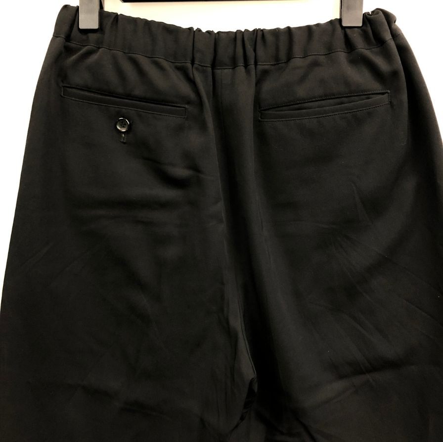コムデギャルソン レディース クロップドパンツ ウエストゴム RE-P007 AD2019 日本製 サイズXS ブラック COMME des GARCONS 【AFB44】