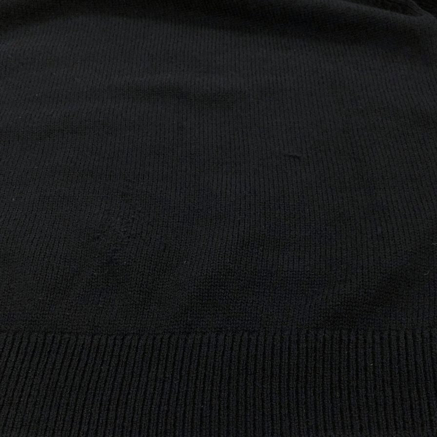 中古◆米富 ニット セーター ウール カシミア クルーネック ハイゲージ ブラック メンズ サイズ2 THIS IS A SWEATER yonetomi 【AFB4】
