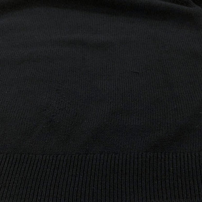 中古◆米富 ニット セーター ウール カシミア クルーネック ハイゲージ ブラック メンズ サイズ2 THIS IS A SWEATER yonetomi 【AFB4】