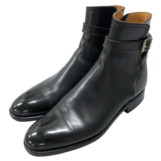 シュナイダーブーツ ジョッパーブーツ 52ラスト サイズ6.5 カーフレザー ブラック Schnieder Boots Jodhpurs Boots ブーツ 約25.0cm【LA】【中古】