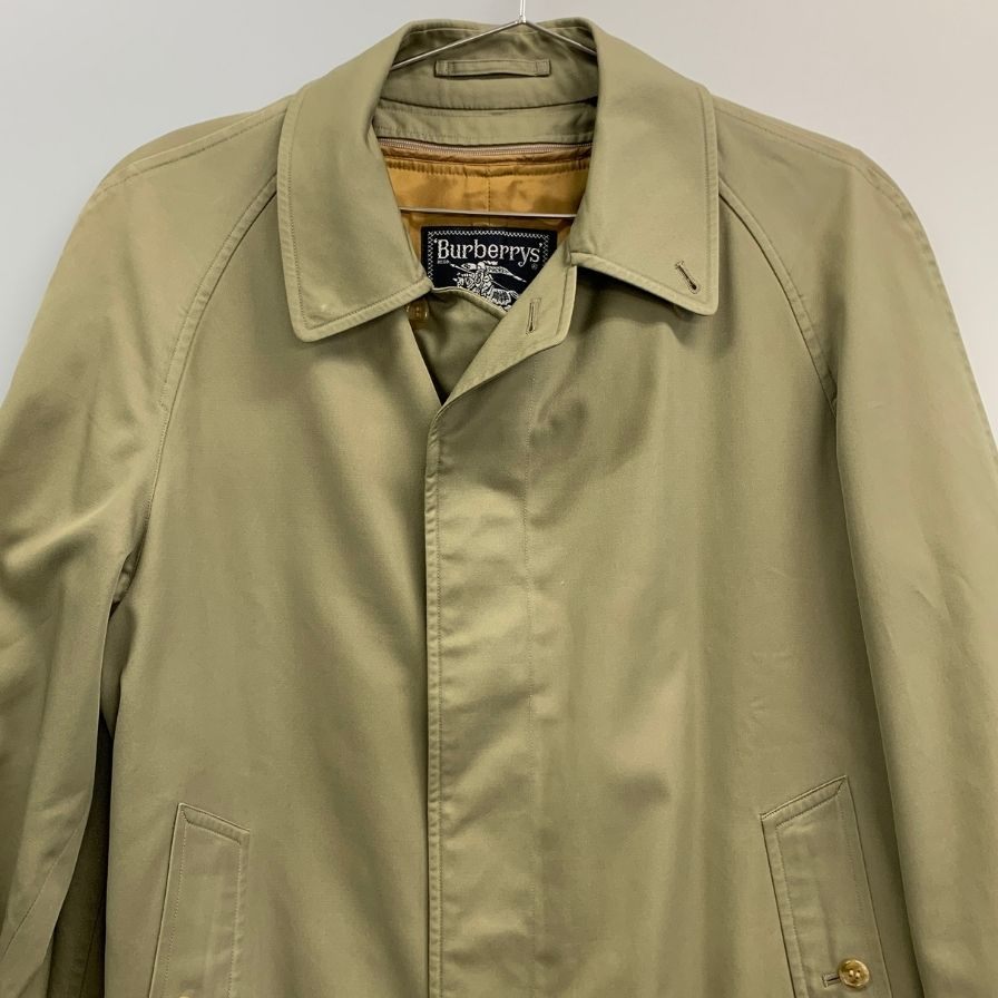 バーバリー バルカラーコート 旧タグ ライナー付き カーキ メンズ サイズ160 Burberry【LA】
