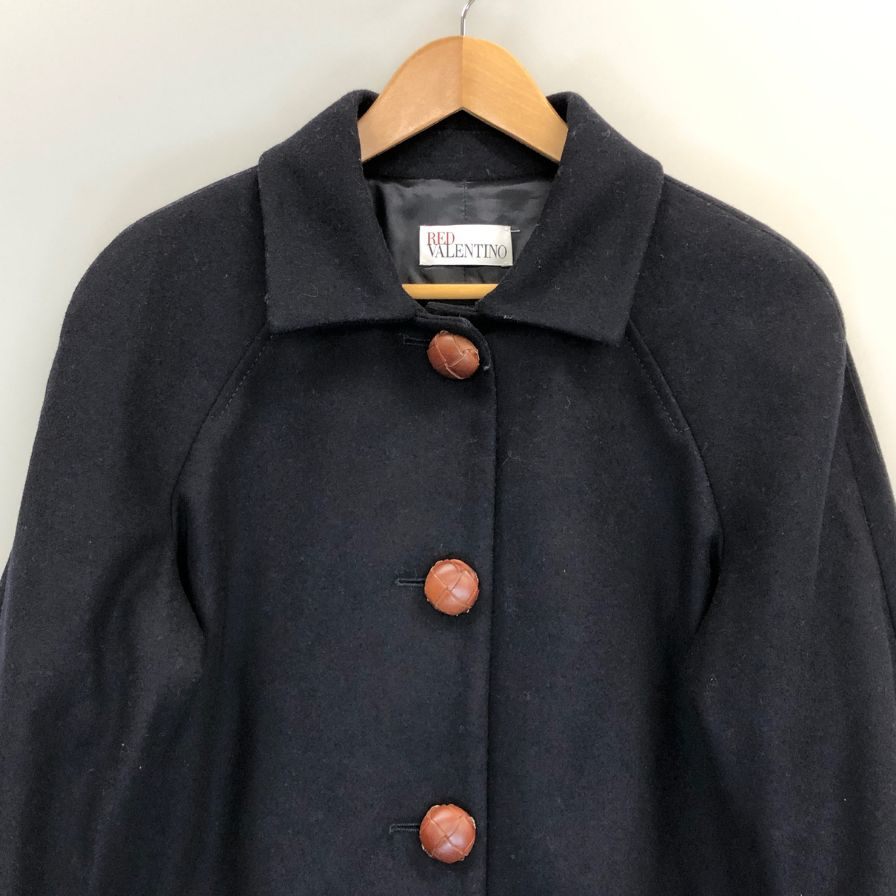 美品◆レッドヴァレンティノ コート レディース ブラック サイズ 44  RED VALENTINO 【AFA2】