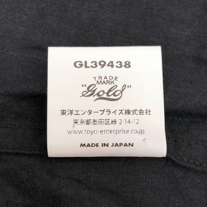 中古◆ゴールド バットダイ シャンブレー ベタシャン オープン シャツ ブラック サイズM GOLD VAT DYE CHAMBRAY OPEN SHIRT 【AFB25】