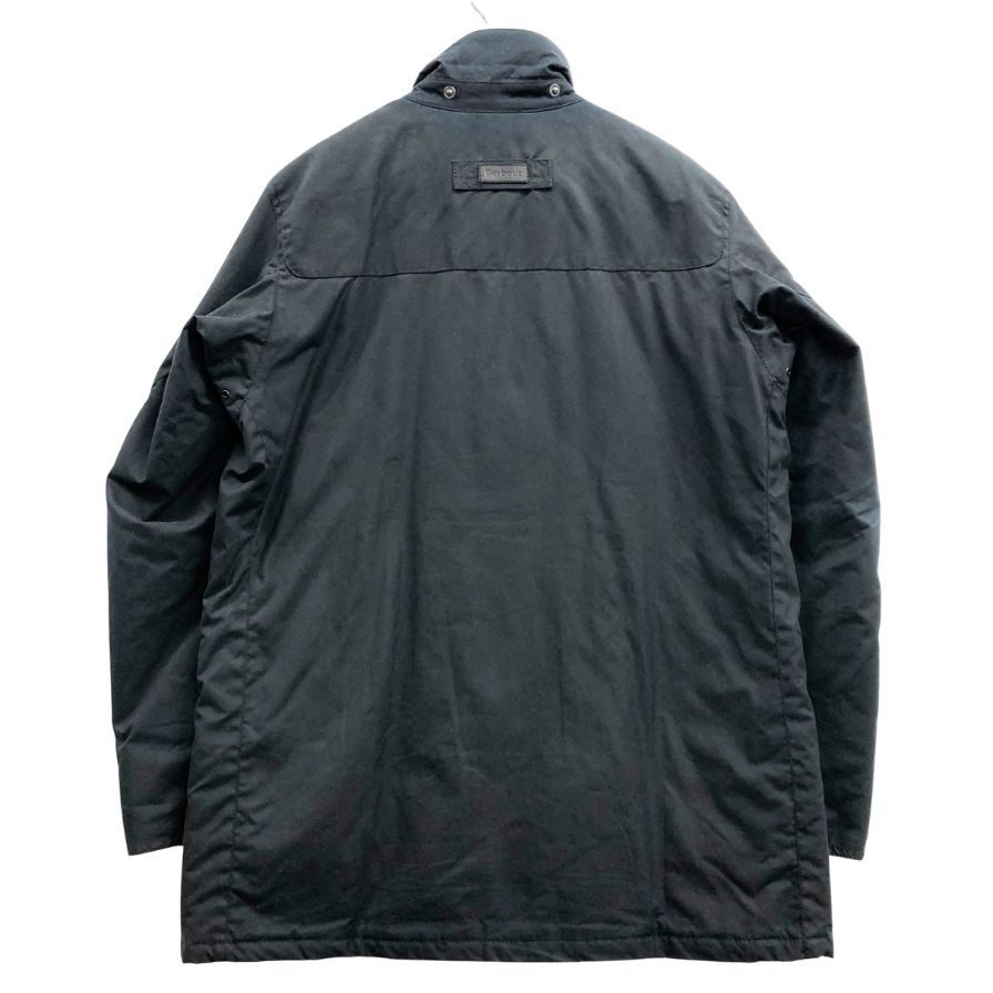 極美品◆バブアー オイルドジャケット 3ワラント メンズ ネイビー Lサイズ Barbour 【AFA9】