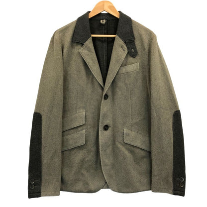 中古◆ボリオリ 2B ジャケット ウール100% エルボーパッチ メンズ サイズM ブラウン BOGLIOLI 【AFB25】