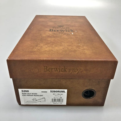 バーウィック ローファー 5260 グレインレザー ブラック サイズUK7 Berwick 約25.5cm【AFD6】