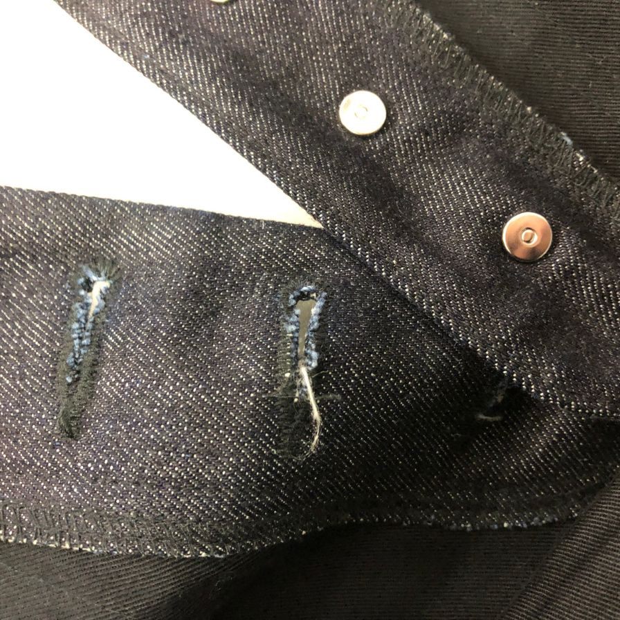 ネメス デニムパンツ デニムスラックス ボタンフライ 立体裁断 インディゴ サイズS メンズ NEMETH 【AFB35】