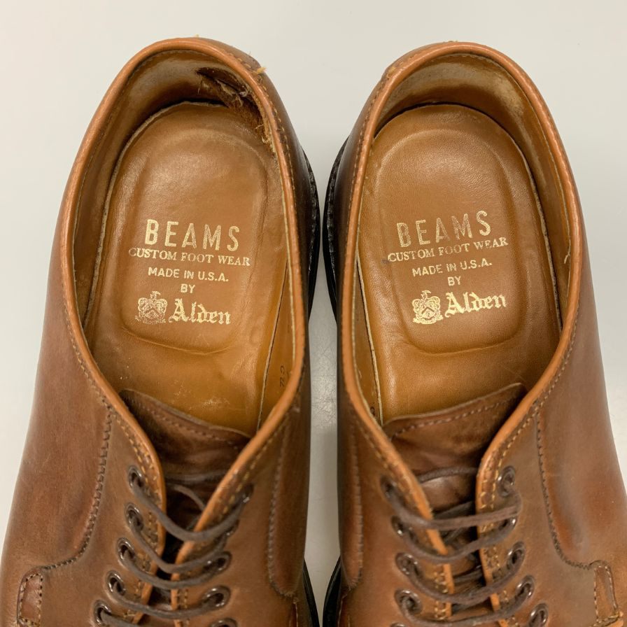オールデン プレーントゥ カーフ ブラウン サイズUS8D メンズ Alden  約26.0cm【LA】【中古】