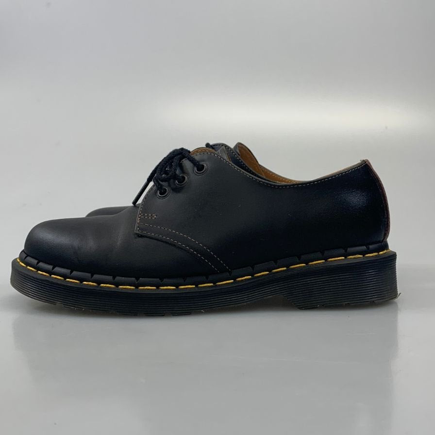 ドクターマーチン レザーシューズ コンビ レザー 3ホール 1461 ブラック ブラウン メンズ サイズUK6 Dr.Martens 約24.5cm【AFC29】