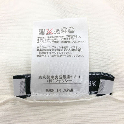 美品◆フォクシーニューヨーク ノースリーブ ハイネック  トップス レディース サイズ38 ホワイト FOXEY NEWYORK 【AFB4】