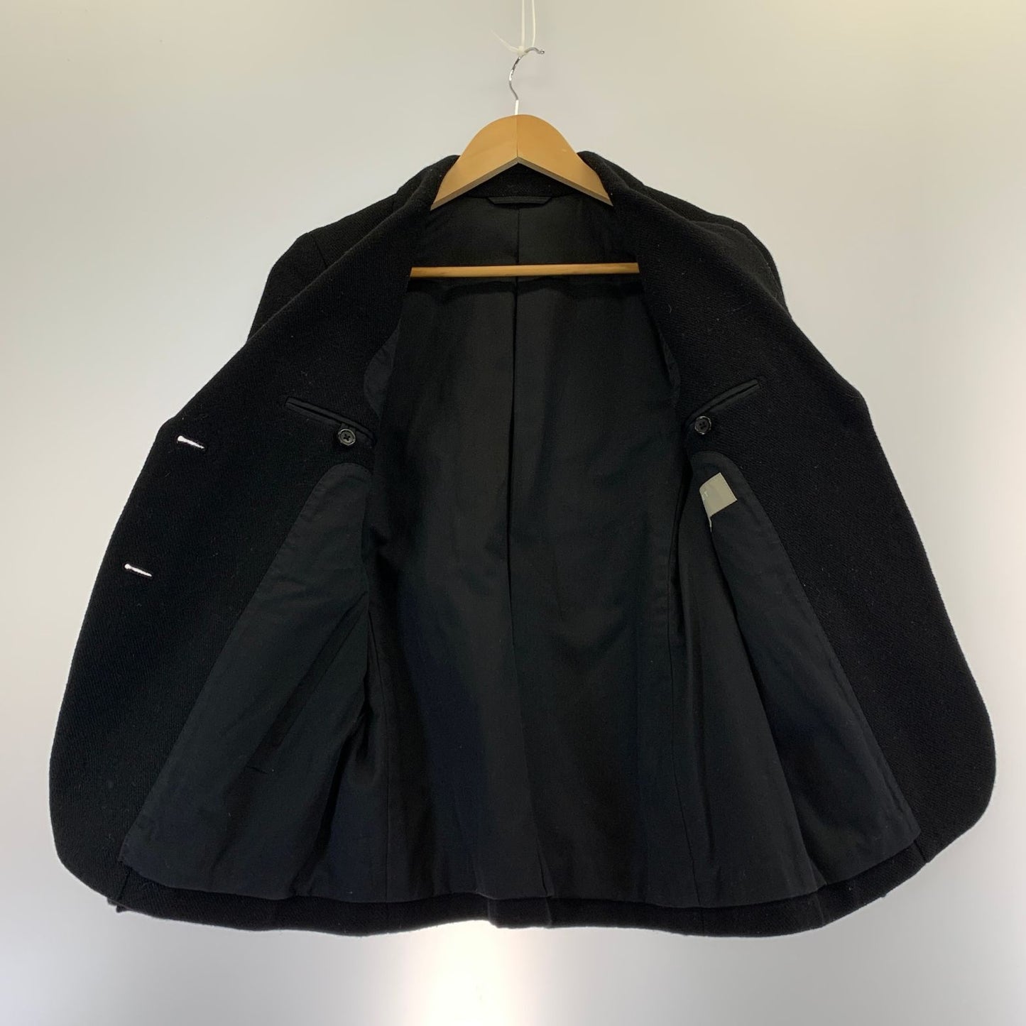 美品◆マーガレットハウエル テーラードジャケット 2B ウール ブラック レディース サイズ1 MARGARET HOWELL 【AFB16】