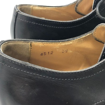 トレーディングポスト レザーシューズ パンチドキャップトゥ ダービー ブラック カーフ サイズ39 メンズ Trading Post 約24.5cm【AFC42】