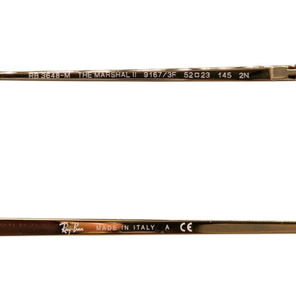 レイバン サングラス 度入り THE MARSHAL II ブラック×ゴールド レディース RB3648-M 9167/3F 52□23 145 2N Ray-Ban【AFI3】