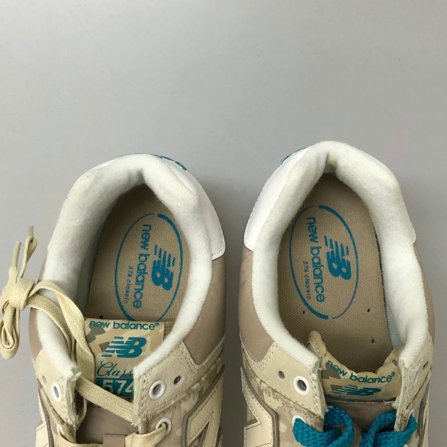 ニューバランス スニーカー 574 クラシック カモフラ柄  メンズ 28.5cm ベージュ New Balance 約28.5cm【PTM5】