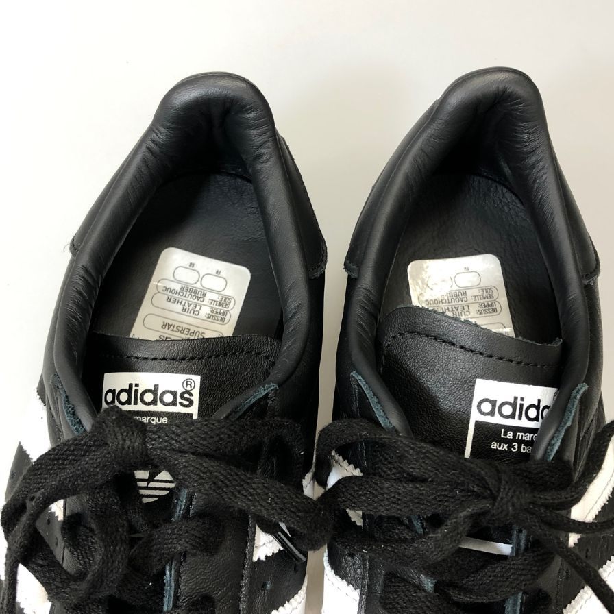 アディダス ローカットスニーカー スーパースター 82 ブラック メンズ 27㎝ JI2026 ADIDAS 約27.0cm【AFC43】