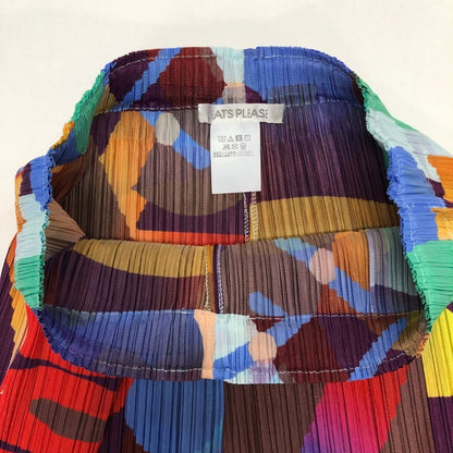プリーツプリーズ パンツ PP61JF704 イッセイミヤケ ポリエステル 総柄 マルチカラー サイズ5 PLEATS PLEASE 【AFB43】