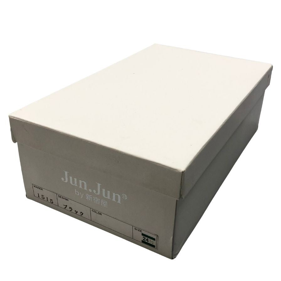 ジュンジュンバイ新宿屋 スニーカー 1515 レザー ブラック レディース サイズ24.5 Jun.Jun by shinjukuya 約24.5cm【7-10】