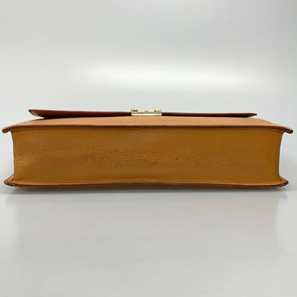 トゥモローランド レザー ブリーフバッグ ビジネスバッグ メンズ ブラウン TOMORROWLAND【AFE9】