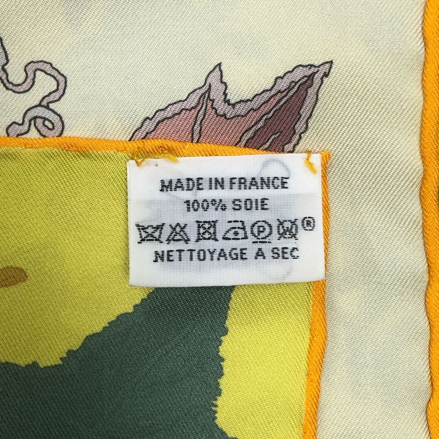 エルメス スカーフ カレ90 ダブルフェイス LE JARDIN DES PEINTRES 画家たちの庭 シルク バイカラー レディース HERMES【AFI20】