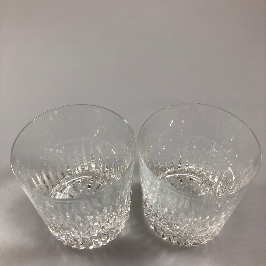 ウイスキー グラス 2客セット Cristallerie de montbronn France【AFI23】【中古】
