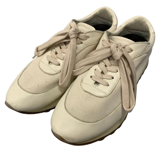 ザ ロウ ローカットスニーカー ホワイト レディース サイズ38 THE ROW 約24.5cm【AFD8】