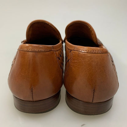 ジョセフチーニー ローファー 編み込 ブラウン  メンズ サイズUK6 JOSEPH CHEANEY 約25.0cm【AFC1】