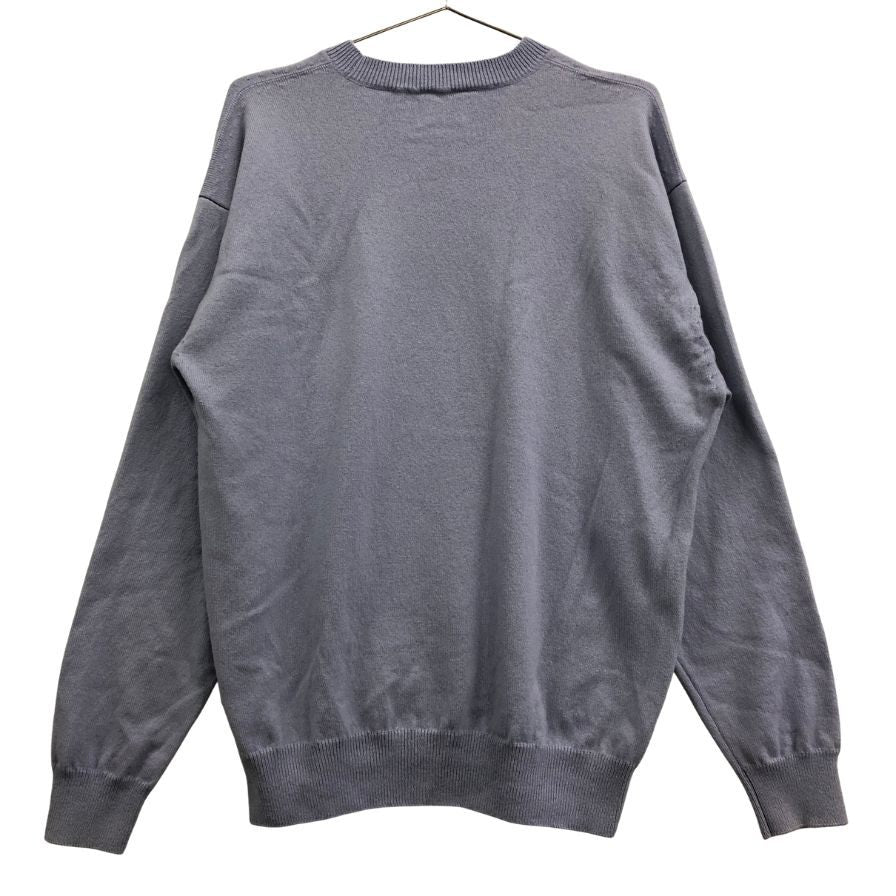 美品◆ヨネトミ リジッドカシミア クルーネック セーター カシミア100% 日本製 メンズ サイズ4 パープル Yonetomi 【AFB8】
