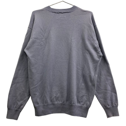 美品◆ヨネトミ リジッドカシミア クルーネック セーター カシミア100% 日本製 メンズ サイズ4 パープル Yonetomi 【AFB8】