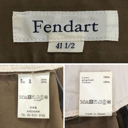 フェンダール パンツ トラウザー サイド アジャスター サイドポケット メン サイズ41.5 ブラウン FENDART 【AFB29】