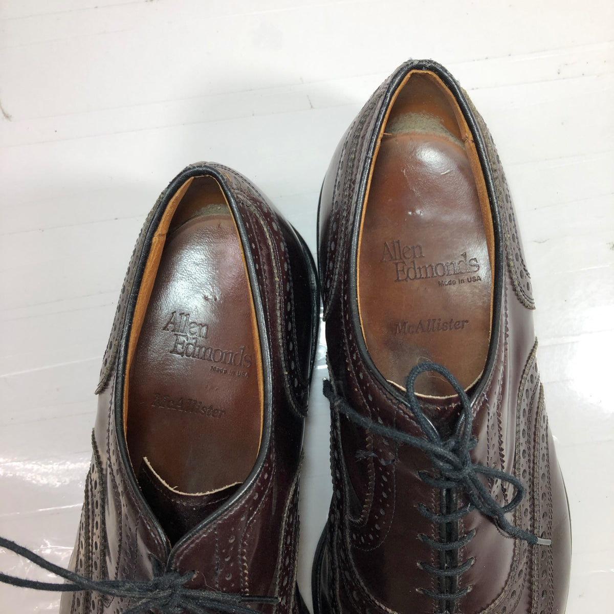 アレンエドモンズ レザーシューズ ウイングチップ メダリオン メンズ サイズ不明 ブラウン Allen Edmonds 約不明cm【AFC8】