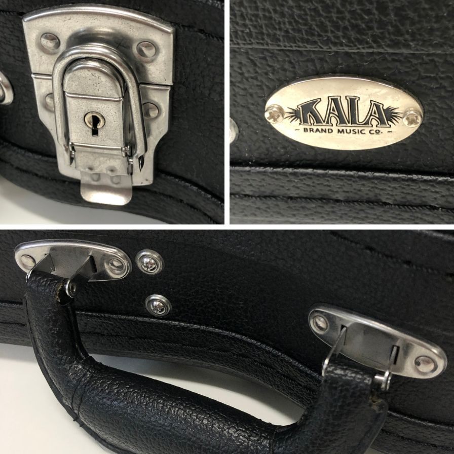 カラ ウクレレ用ハードケース レザー ブラック KALA【AFE13】【中古】