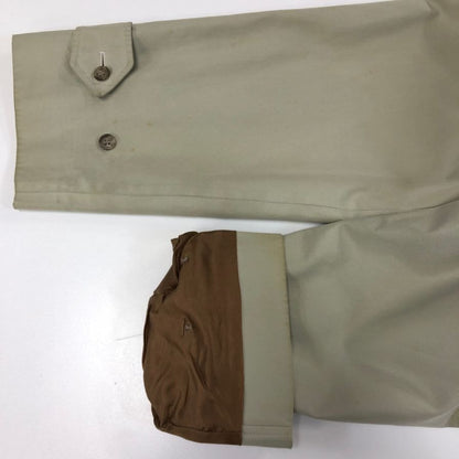 中古◆ブルックスブラザーズ バルカラーコート 80S 英国製 ベージュ メンズ サイズ38 Brooks Brothers vintage 【AFA3】