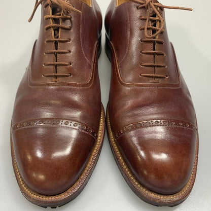 シルバノラッタンジ 信濃屋別注 別注 パンチドキャップトゥ メンズ ブラウン サイズ 25cm Silvano Lattanzi 約25.0cm【AFC4】