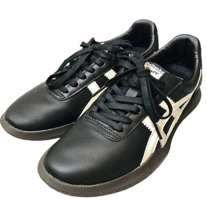 オニツカ タイガー ローカットスニーカー オーボリ レザー ガムソール A50 ブラック メンズ サイズ 26cm Onitsuka Tiger OHBORI 約26.0cm【AFD5】