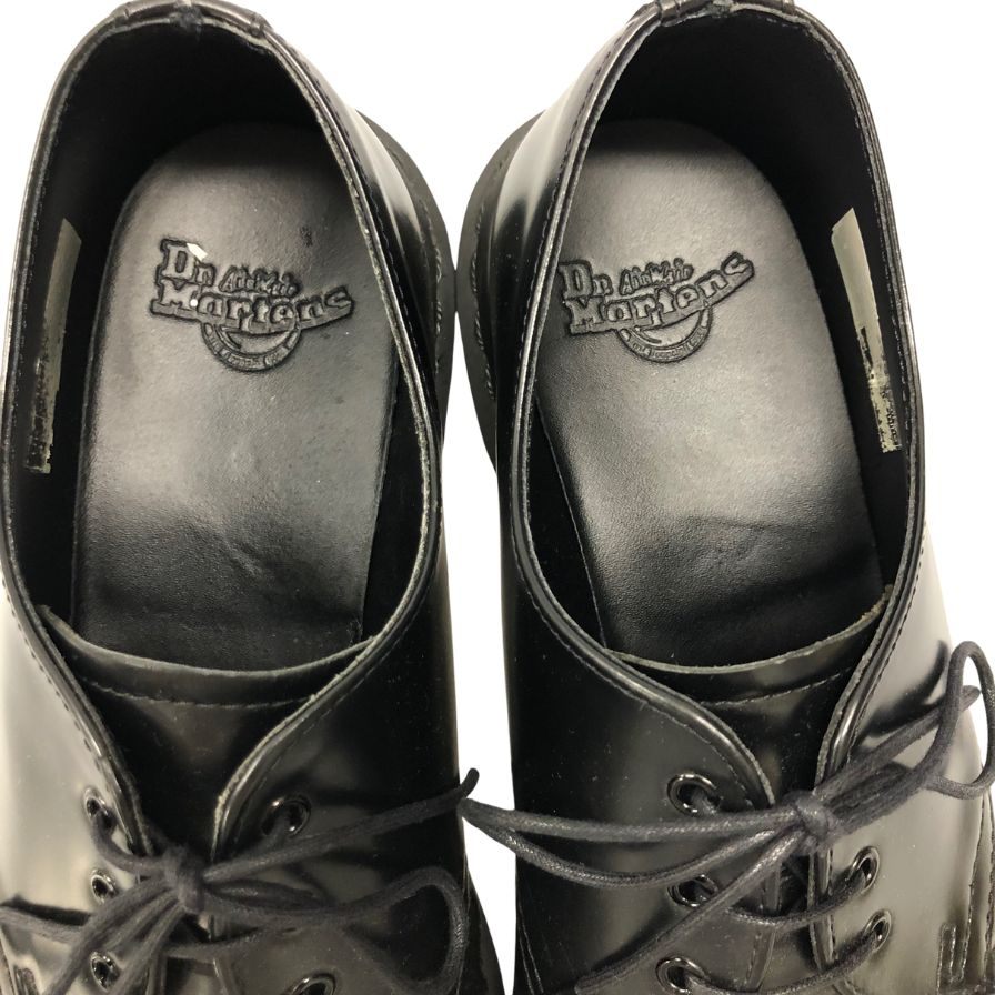 中古◆ドクターマーチン レザーシューズ モノ 1461 ブラック系 メンズ サイズUK9 Dr.Martens【AFC42】