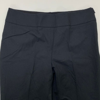 アルマーニ コレツィオーニ ノープリーツパンツ サイドジップ ウール レディース サイズ40 ブラック  ARMANI COLLEZIONI 【AFB13】