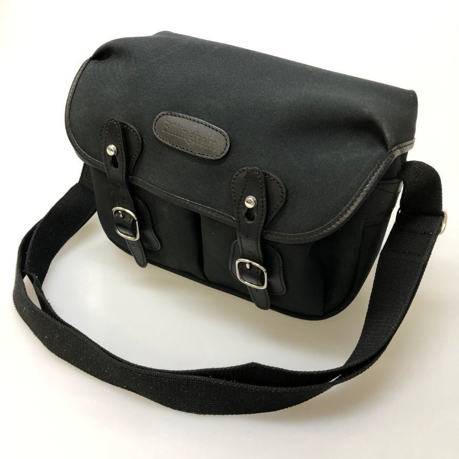 ビリンガム カメラバッグ ハドレースモール キャンバス×レザー ブラック Billingham【AFE3】【中古】