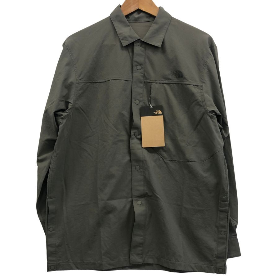 極美品◆ノースフェイス NR12601 ハイカーズシャツ メンズ グレー サイズM THE NORTH FACE 【AFB43】