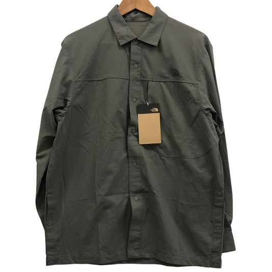 極美品◆ノースフェイス NR12601 ハイカーズシャツ メンズ グレー サイズM THE NORTH FACE 【AFB43】