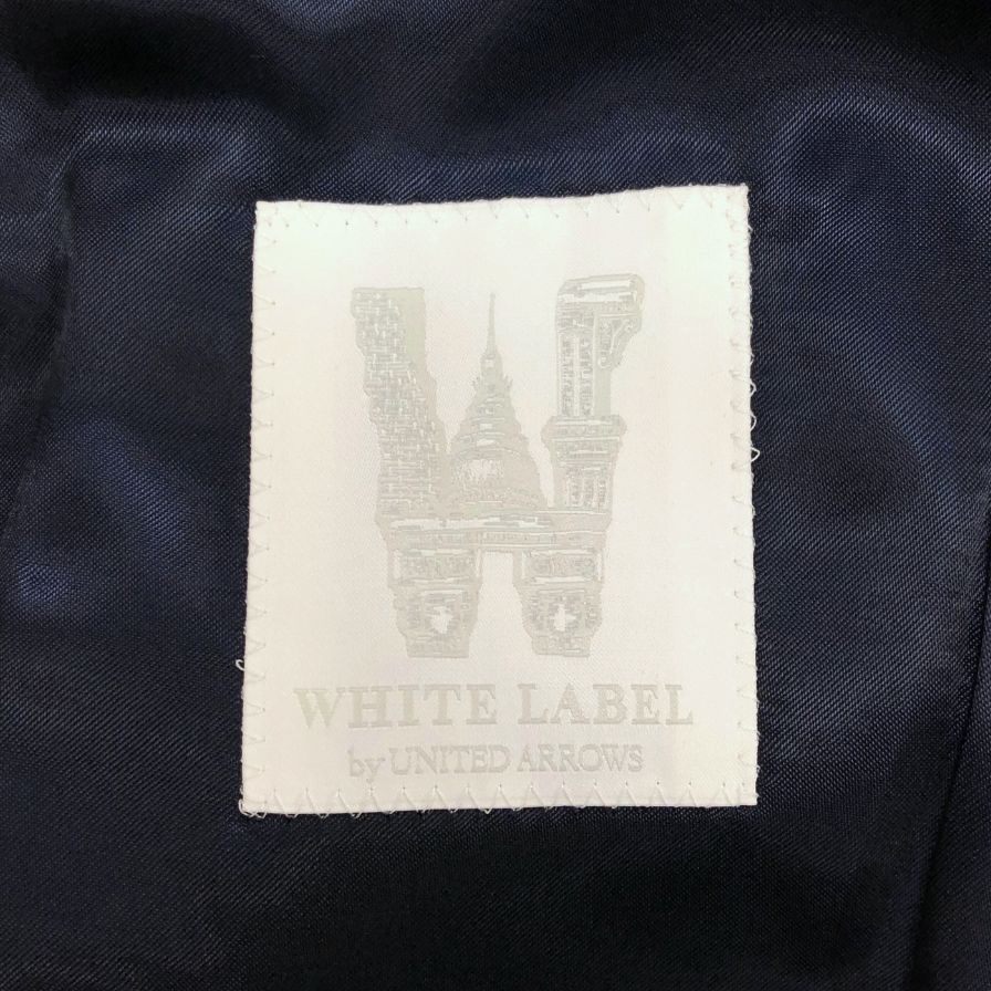 中古◆ユナイテッドアローズ ホワイトレーベル タキシード 1122-110-3774 メンズ サイズ44  ネイビー  UNITED ARROWS White Label 【AFB2】