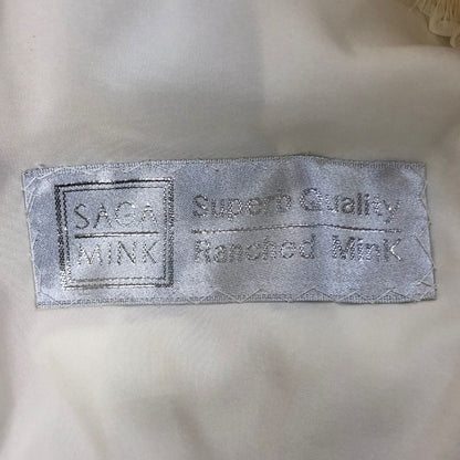 サガミンク 銀サガ ハーフコート ミンク ファー アイボリー サイズF レディース SAGAMINK【AFF22】