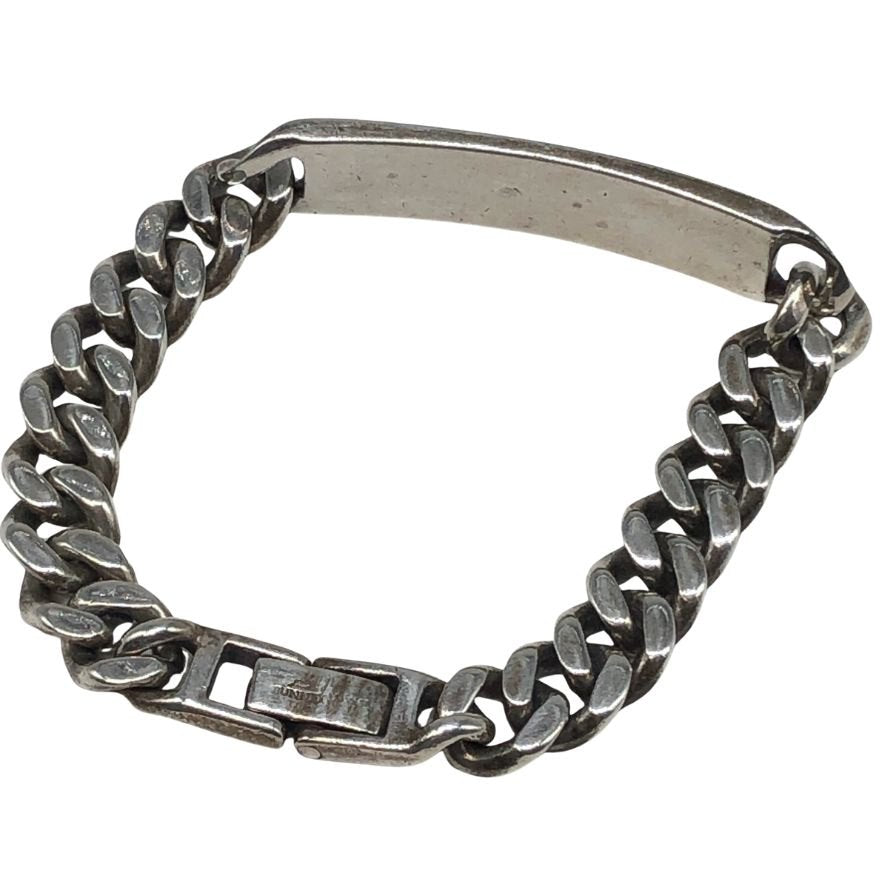 BUNNEY IDチェーン ブレスレット シルバー メンズ BUNNEY バニー ブレスレット メンズ ID チェーン 925シルバー