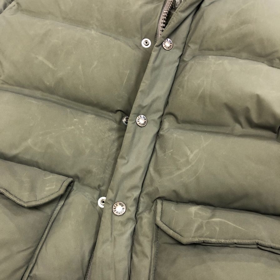 中古◆ノースフェイス ダウンジャケット パープルレーベル ND2458N VERTICAL SIERRA PARKA メンズ サイズM カーキ THE NORTH FACE PURPLE LABEL 【AFF22】