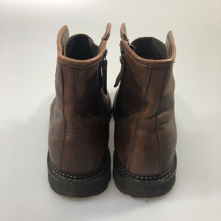 ダナー レースアップブーツ LANCASTER サイドジップ レザー ブラウン メンズ サイズ43 D00003 Danner 約27.5cm【AFC44】
