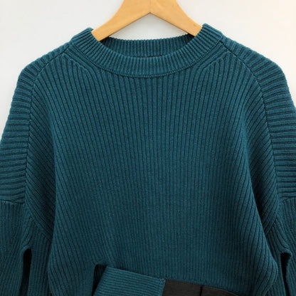 極美品◆ディーゼル ロングスリーブニット ベルト付き グリーン レディース サイズS DIESEL 【AFB24】