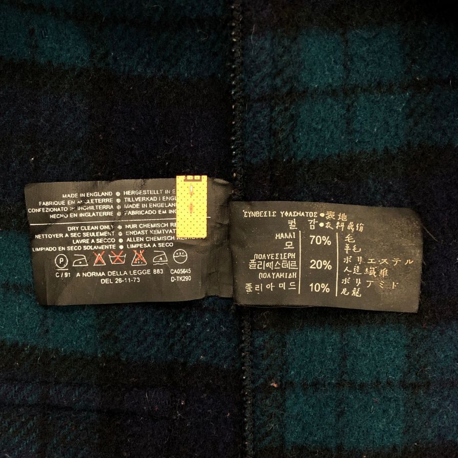 美品◆グローバーオール ダッフルコート 80S イングランド製 ネイビー ウール メンズ サイズUS36 gloverall 【AFA7】