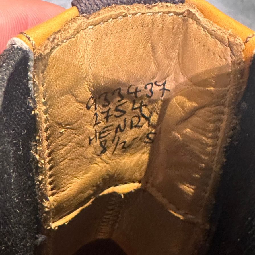 トリッカーズ ヘンリー サイドゴアブーツ ウイングチップ カーフ エイコンアンティーク サイズUK8.5 メンズ Tricker's ブーツ 約27.0cm【LA】【中古】