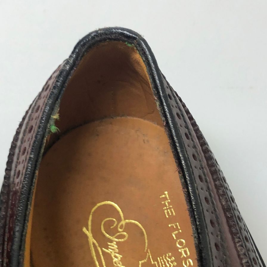 フローシャイム レザーシューズ LWB ケンム―ル インペリアル コードバン バーガンディ メンズ サイズ9.5EEE FLORSHEIM ビジネスシューズ 約27.5cm【LA】【中古】